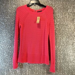 American Eagle Outfitters Size Small Coral Cable Knit Sweater Long Sleeve